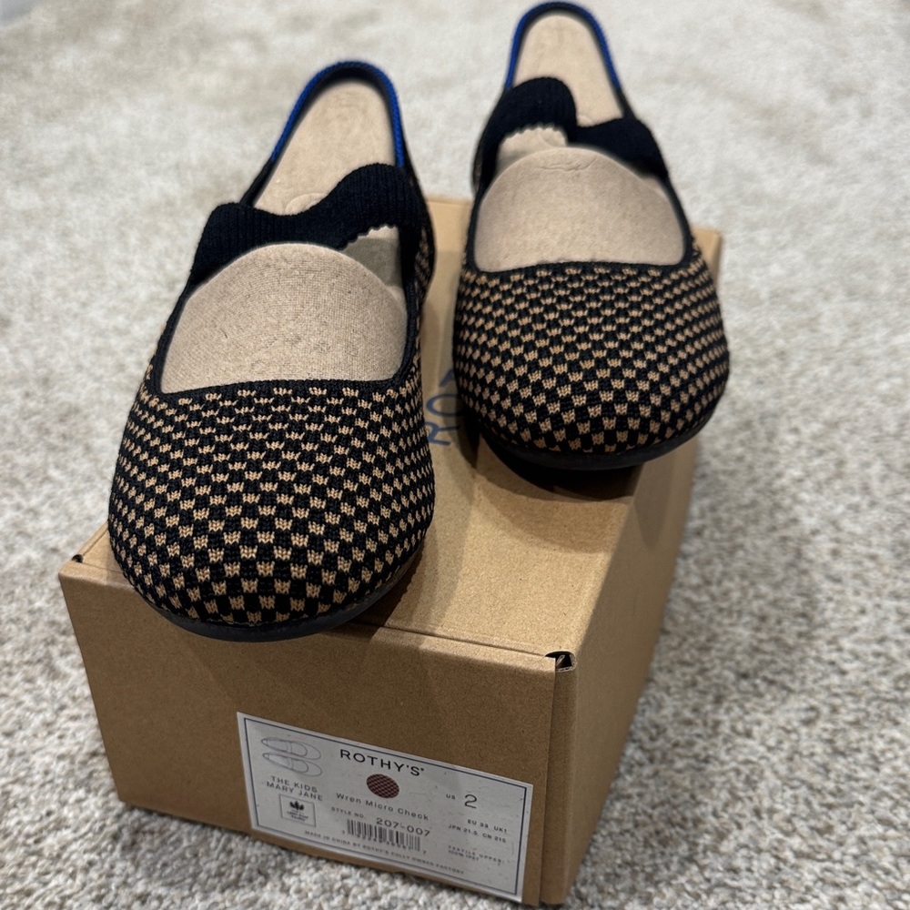 Rothy’s Wren Micro Check Flats